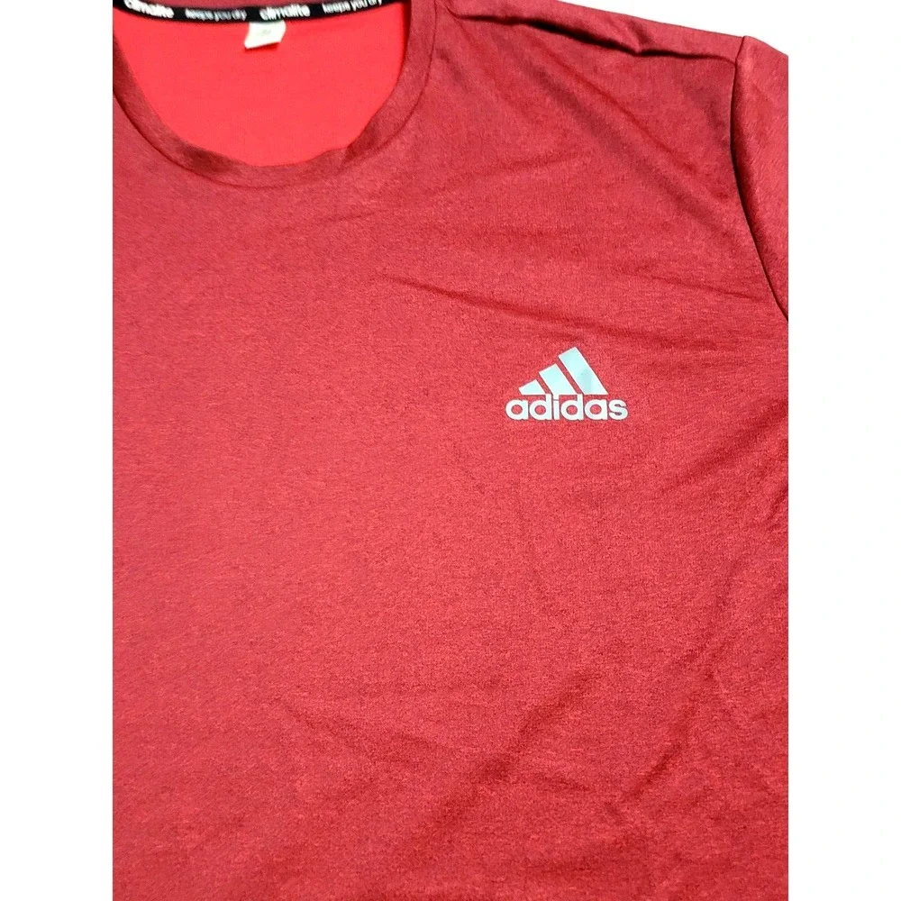 ADIDAS CLIMALITE SHIRT ADULT XL‎ RED  OUTDOOR ATHLETIC MEN LIGHTWEIGHT